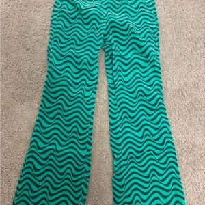 Wild Fable Green and Black Patterned Pants